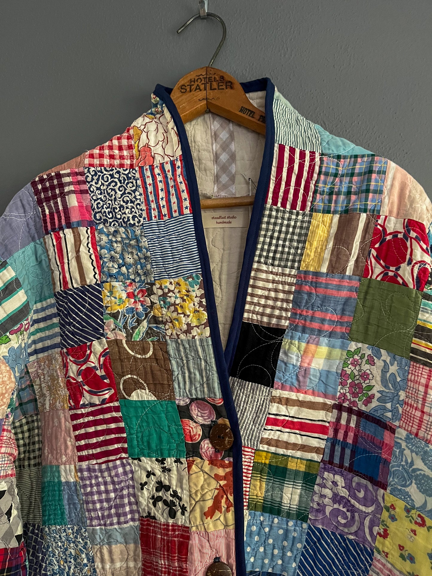 Patchwork Long Greta Jacket