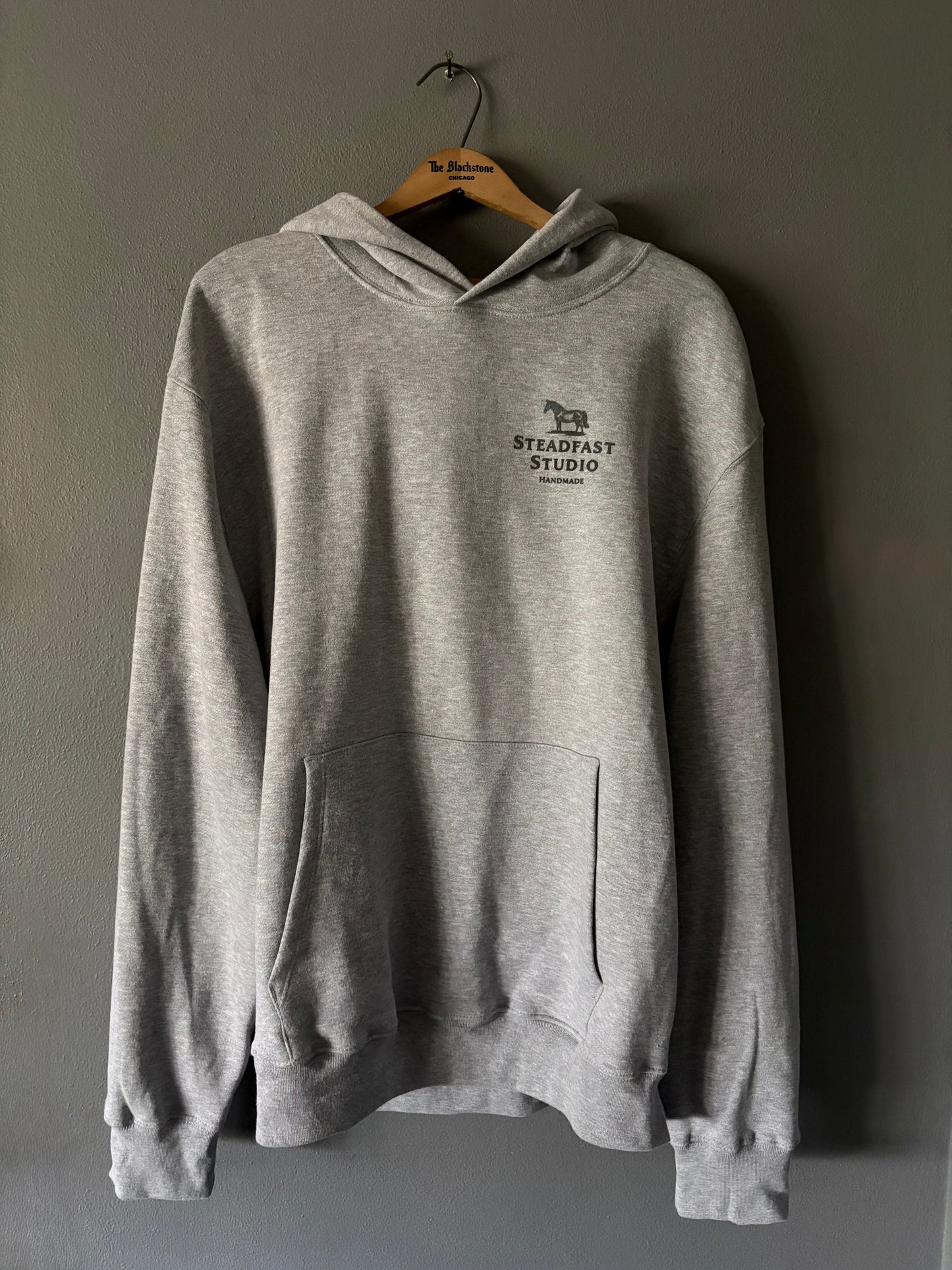 Steadfast Studio Logo Gray Hoodie