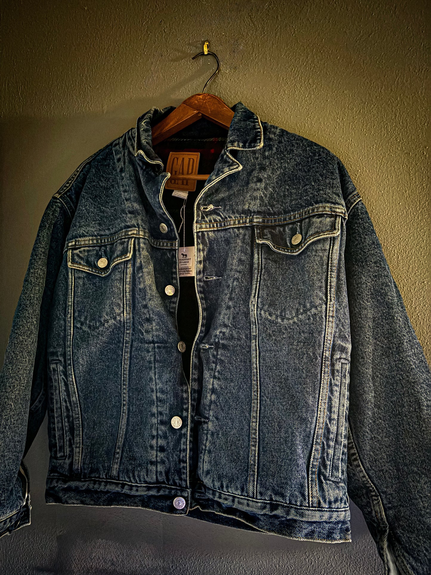 Lined Quilt Back Denim Jacket