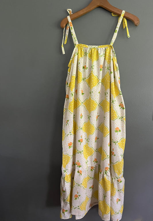 Yellow Full Length Nora Dress