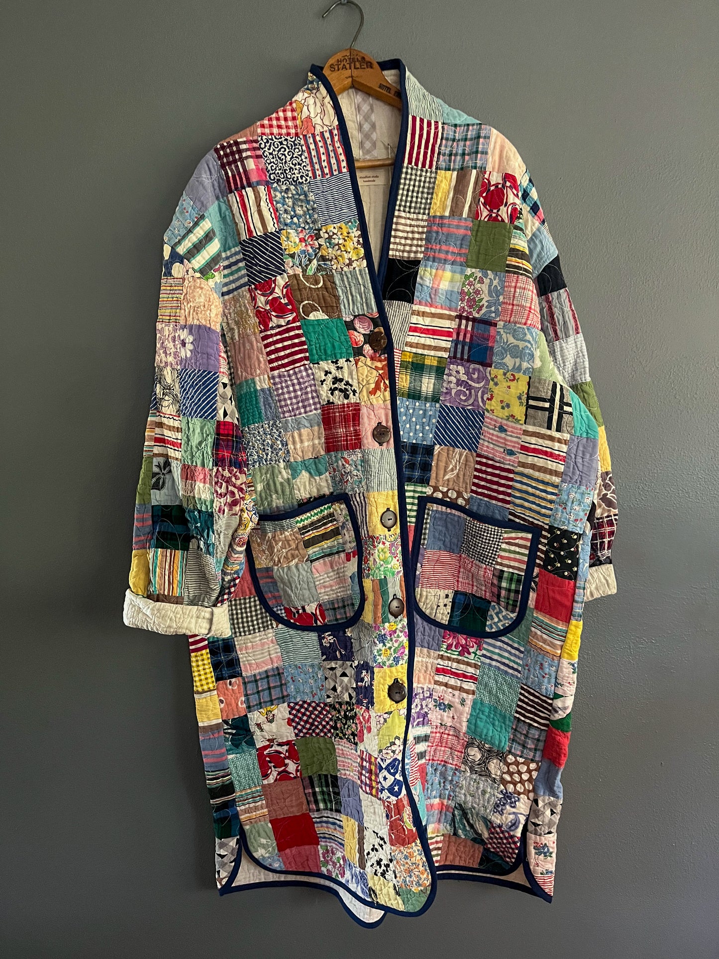 Patchwork Long Greta Jacket